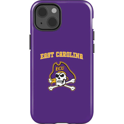 East Carolina University ECU Pirates Logo iPhone 15 Impact Case