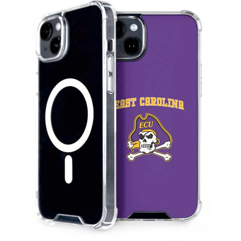 East Carolina University ECU Pirates Logo iPhone 15 Plus MagSafe Case