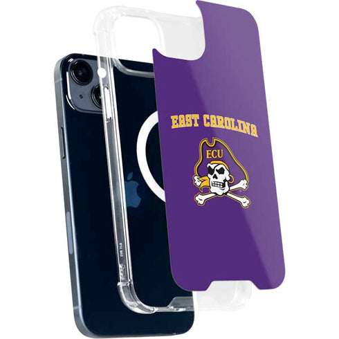 East Carolina University ECU Pirates Logo iPhone 15 Plus MagSafe Case