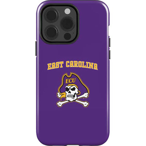 East Carolina University ECU Pirates Logo iPhone 14 Pro Impact Case