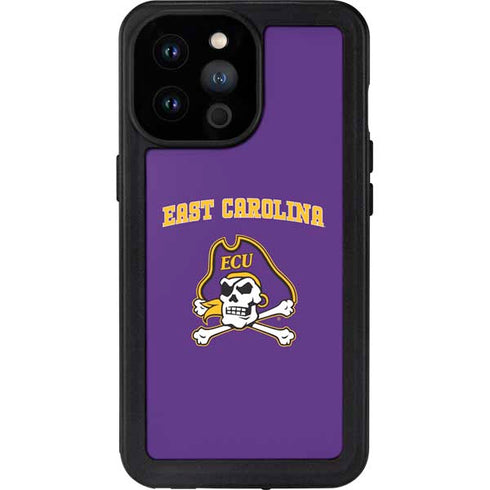 East Carolina University ECU Pirates Logo iPhone 14 Pro Max Waterproof Case