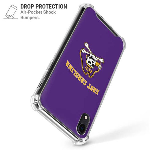 East Carolina University ECU Pirates Logo iPhone XR Clear Case