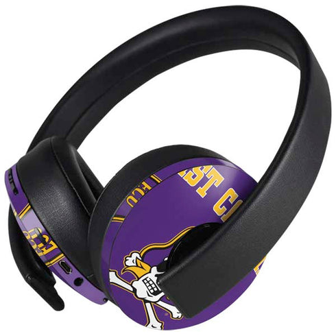 East Carolina University ECU Pirates Logo PlayStation 4 Gold Wireless Headset Skin