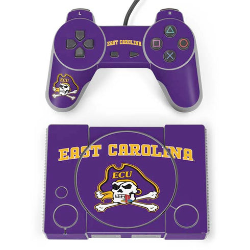 East Carolina University ECU Pirates Logo PlayStation Classic Bundle Skin