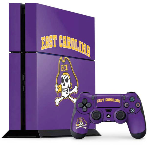 East Carolina University ECU Pirates Logo PS4 Console and Controller Bundle Skin