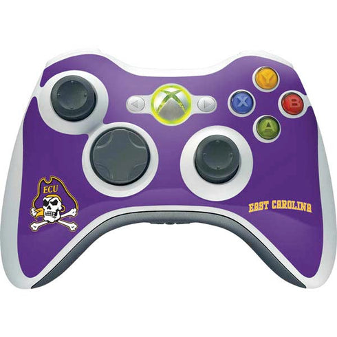 East Carolina University ECU Pirates Logo Xbox 360 Wireless Controller Skin