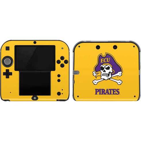 East Carolina University ECU Pirates Logo Yellow Nintendo 2DS Skin
