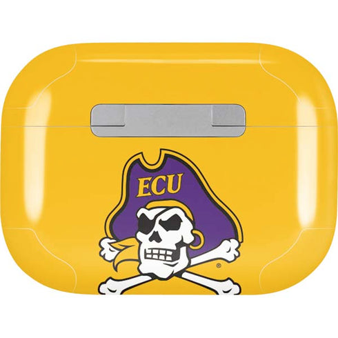 East Carolina University ECU Pirates Logo Yellow AirPods Pro 2nd Gen Skin