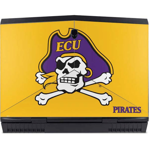 East Carolina University ECU Pirates Logo Yellow Dell Alienware Skin