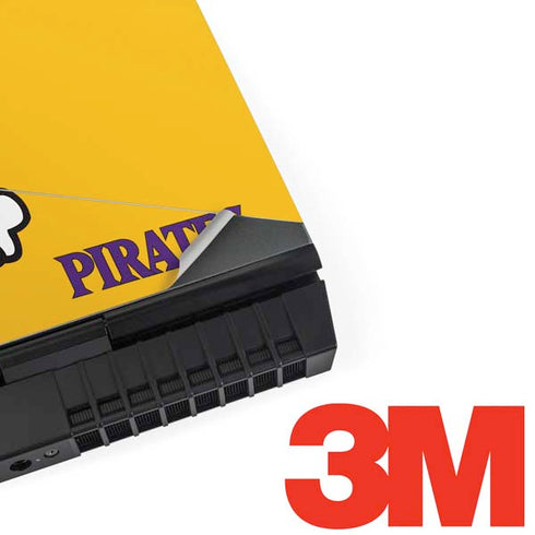 East Carolina University ECU Pirates Logo Yellow Dell Alienware Skin