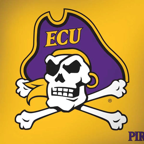 East Carolina University ECU Pirates Logo Yellow Dell Alienware Skin