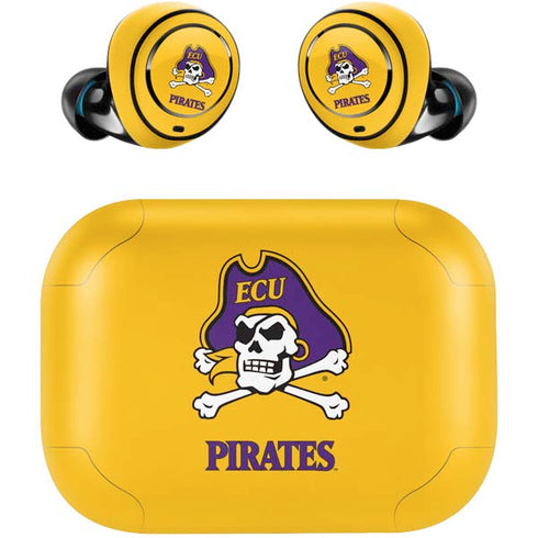 East Carolina University ECU Pirates Logo Yellow Amazon Echo Buds Skin