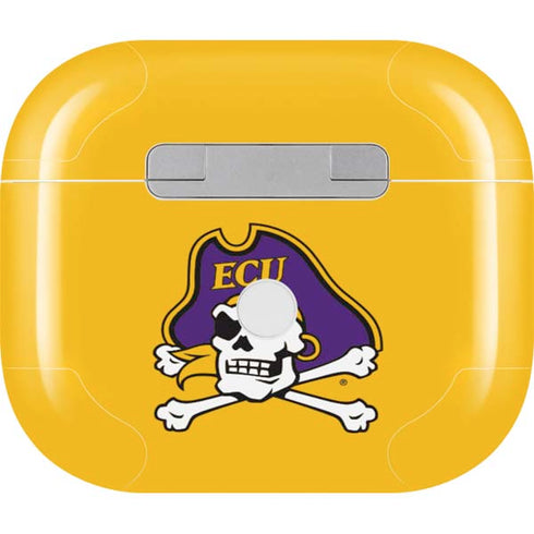 East Carolina University ECU Pirates Logo Yellow Apple AirPods (3rd Gen 2021) Skin