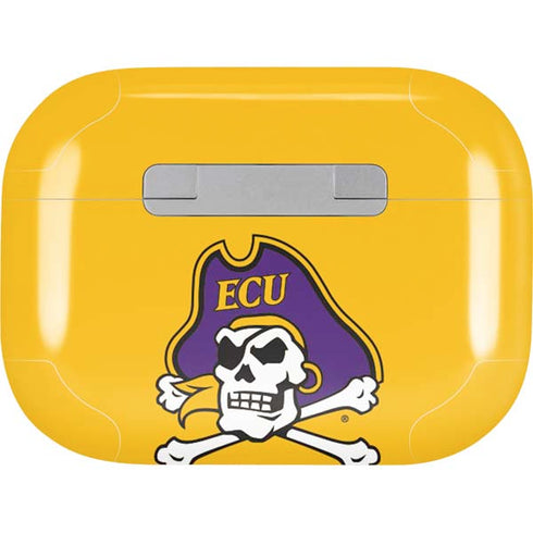 East Carolina University ECU Pirates Logo Yellow Apple AirPods Pro Skin