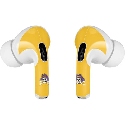 East Carolina University ECU Pirates Logo Yellow Apple AirPods Pro Skin