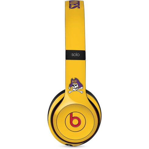 East Carolina University ECU Pirates Logo Yellow Beats Solo 2 Wireless Skin