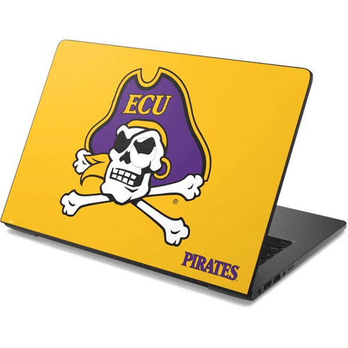 East Carolina University ECU Pirates Logo Yellow Dell Chromebook Skin