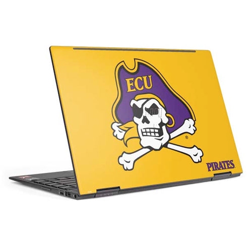 East Carolina University ECU Pirates Logo Yellow HP Envy Skin