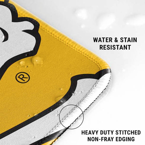 East Carolina University ECU Pirates Logo Yellow Gaming Mouse Pad