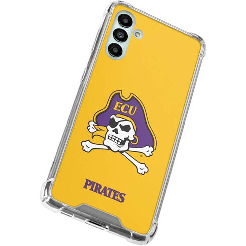 East Carolina University ECU Pirates Logo Yellow Galaxy A13 5G Clear Case
