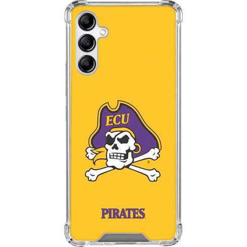East Carolina University ECU Pirates Logo Yellow Galaxy A15 5G Clear Case