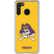 East Carolina University ECU Pirates Logo Yellow Galaxy A21 Clear Case