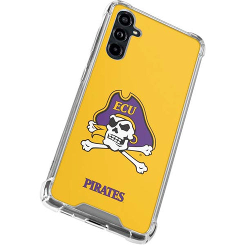 East Carolina University ECU Pirates Logo Yellow Galaxy A54 5G Clear Case