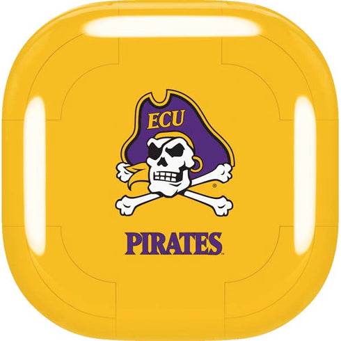 East Carolina University ECU Pirates Logo Yellow Galaxy Buds Live Skin