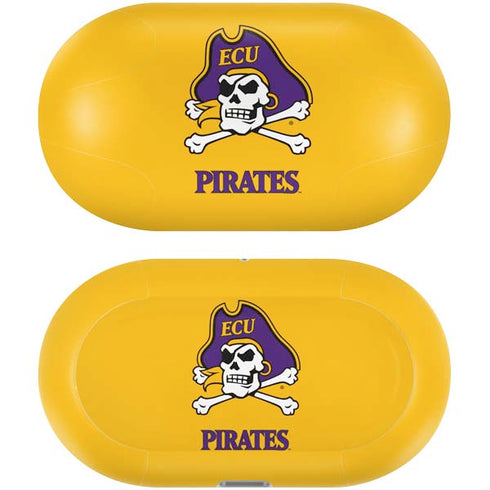 East Carolina University ECU Pirates Logo Yellow Galaxy Buds Plus Skin