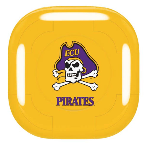 East Carolina University ECU Pirates Logo Yellow Galaxy Buds Pro Skin