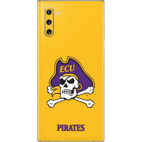 East Carolina University ECU Pirates Logo Yellow Galaxy Note 10 Skin