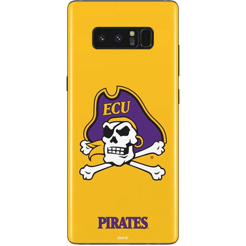 East Carolina University ECU Pirates Logo Yellow Galaxy Note 8 Skin