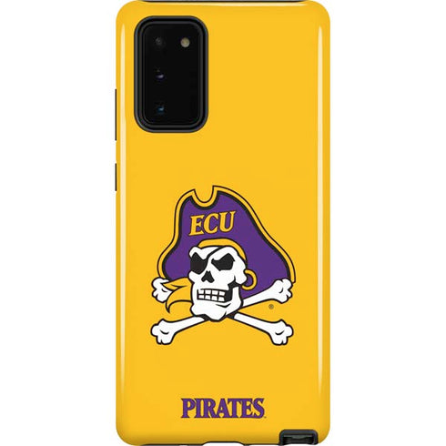 East Carolina University ECU Pirates Logo Yellow Galaxy Note20 5G Pro Case