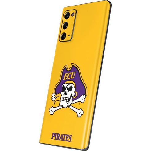 East Carolina University ECU Pirates Logo Yellow Galaxy Note20 5G Skin