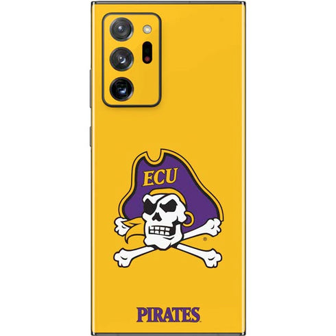 East Carolina University ECU Pirates Logo Yellow Galaxy Note20 Ultra 5G Skin