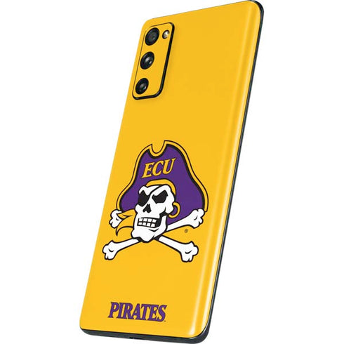 East Carolina University ECU Pirates Logo Yellow Galaxy S20 Fan Edition Skin