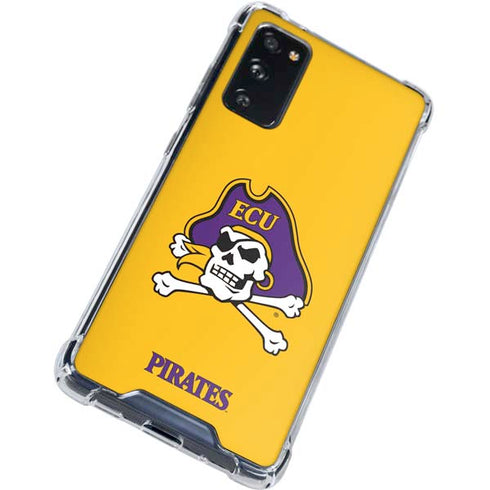 East Carolina University ECU Pirates Logo Yellow Galaxy S20 FE Clear Case