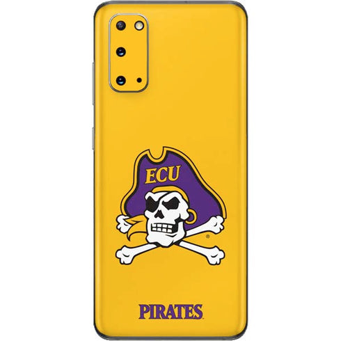 East Carolina University ECU Pirates Logo Yellow Galaxy S20 Skin