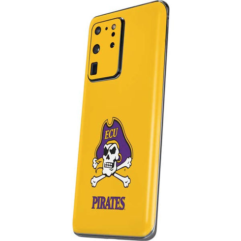 East Carolina University ECU Pirates Logo Yellow Galaxy S20 Ultra 5G Skin