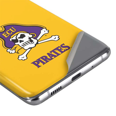 East Carolina University ECU Pirates Logo Yellow Galaxy S20 Ultra 5G Skin
