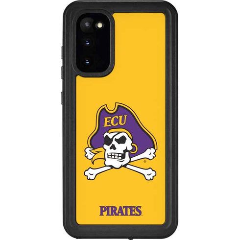 East Carolina University ECU Pirates Logo Yellow Galaxy S20 Waterproof Case