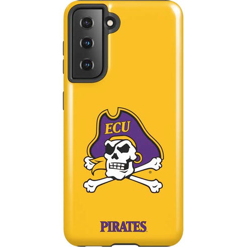 East Carolina University ECU Pirates Logo Yellow Galaxy S21 5G Pro Case