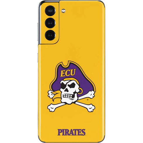 East Carolina University ECU Pirates Logo Yellow Galaxy S21 5G Skin