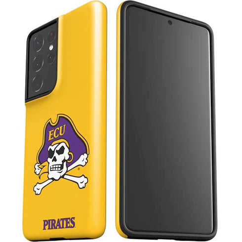 East Carolina University ECU Pirates Logo Yellow Galaxy S21 Ultra 5G Pro Case