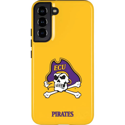 East Carolina University ECU Pirates Logo Yellow Galaxy S22 Plus Pro Case