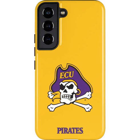 East Carolina University ECU Pirates Logo Yellow Galaxy S22 Pro Case