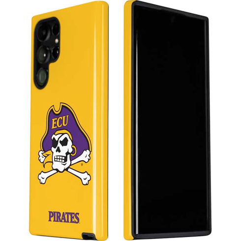 East Carolina University ECU Pirates Logo Yellow Galaxy S22 Ultra Pro Case