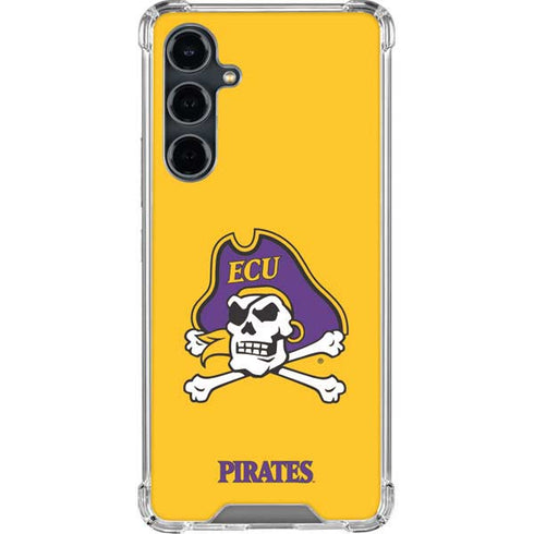 East Carolina University ECU Pirates Logo Yellow Galaxy S23 FE Clear Case