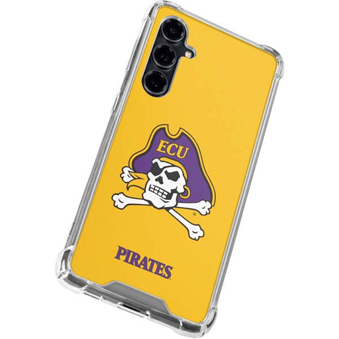 East Carolina University ECU Pirates Logo Yellow Galaxy S23 FE Clear Case