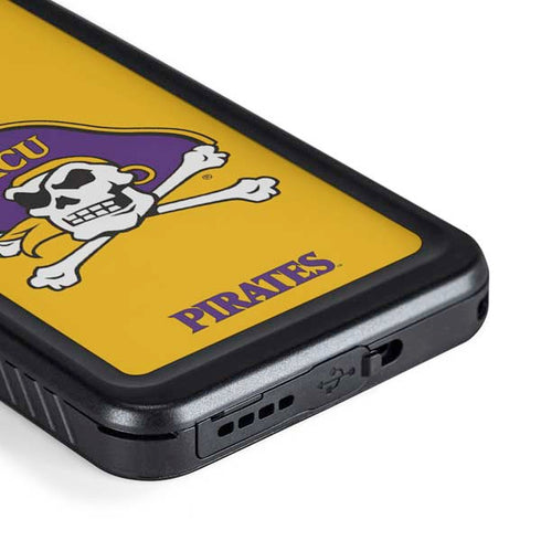 East Carolina University ECU Pirates Logo Yellow Galaxy S23 Plus Waterproof Case